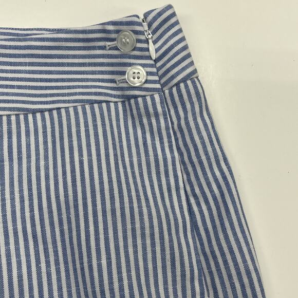 Talbots Striped Wide Leg Pants in Blue and White - Picture 6 of 11